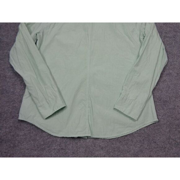 Frank & Eileen Shirt Mens L Green Paul Micro Plaid Long Sleeve 100% Cotton - Picture 5 of 11